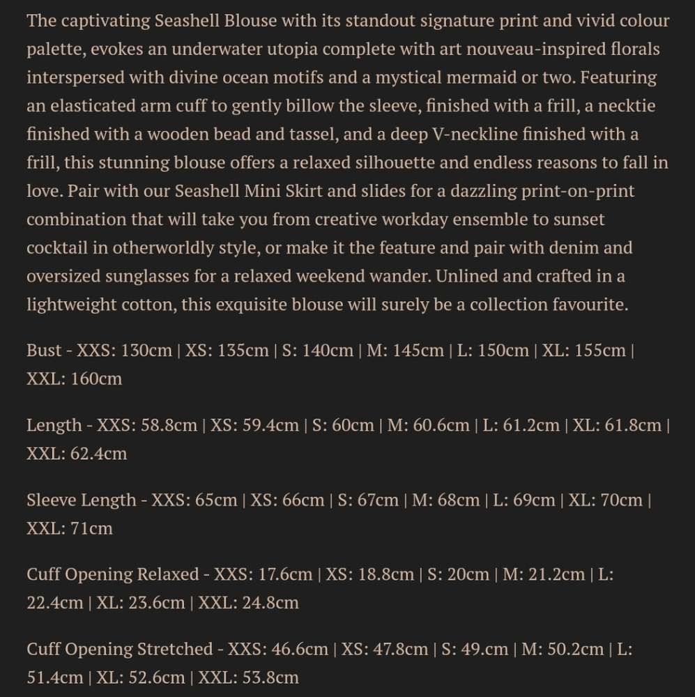 NWT Seashell Blouse in Sand - Picture 4 of 12